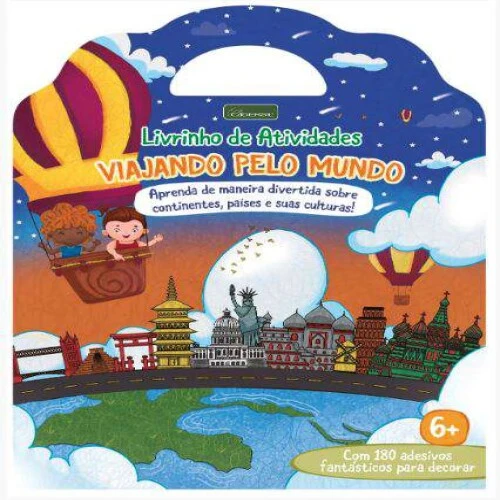 Livro de Atividades Infantil - Viajando Pelo Mundo