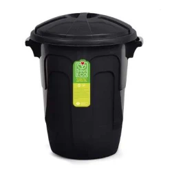 Lixeira Plástica 30 Litros Preta- Plásticos MB