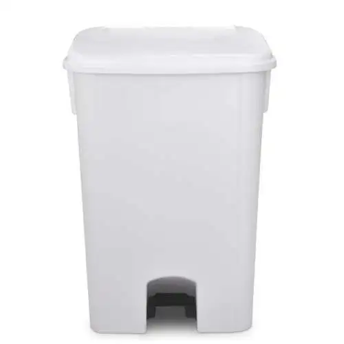 Lixeira Plástica 100L Branca C/Pedal Bralimpia Lixeira Plástica 100L Branca C/Pedal Bralimpia