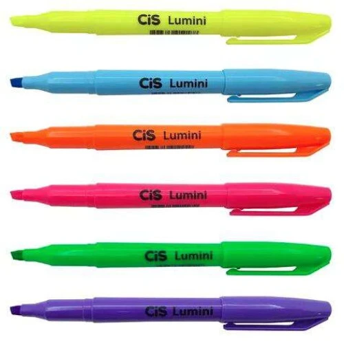 Marca texto Lumini Neon Estojo com 6 unidades - Cis