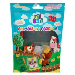 Massinha de Modelar Fazendinha Soft c/3 Cores - Canson Uti Guti