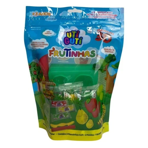 Massinha de Modelar Frutinhas Soft c/3 Cores - Canson Uti Guti