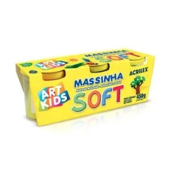 Massinha de Modelar Soft c/3 Cores Sortidas - Acrilex