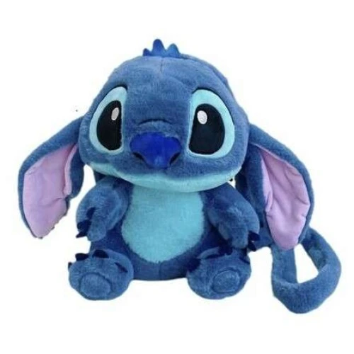 Mochila S/ Roda Luxcel Stitch Azul Pelucia Mochila S/ Roda Luxcel Stitch Azul Pelucia