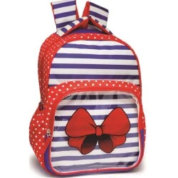 Mochila Bow Vermelha/Azul - Kit