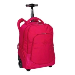 Mochila com Roda Rolling Crinckle Pink - Sestini