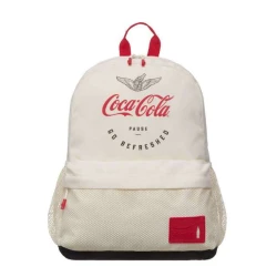 Mochila Coca-Cola Pause Off White - Pacific