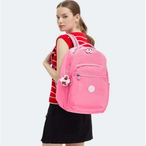 Mochila Kipling Seoul Rosa I57649PB Feminino