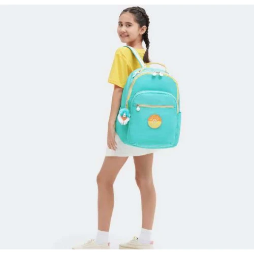 Mochila Seoul Poppy Aqua Verde- Kipling