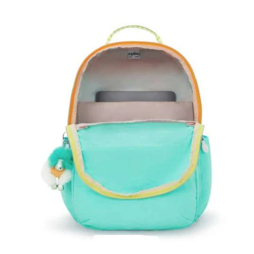Mochila Seoul Poppy Aqua Verde- Kipling