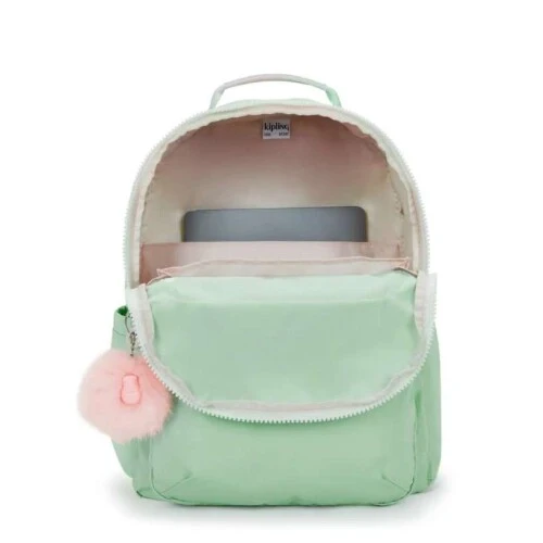 Mochila Seoul Soft Green Metálic - Kipling