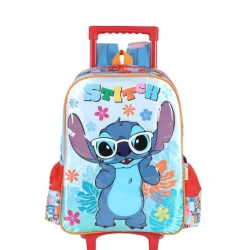 Mochila com Rodas Stitch azul - Luxcel