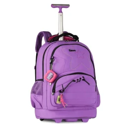 Mochila de Rodinha Juvenil Luluca Bonbon Clio Style c/ Compartimento para Notebook LU27029