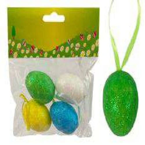 Ovos de Isopor Colorido de Páscoa c/4un - Prodac