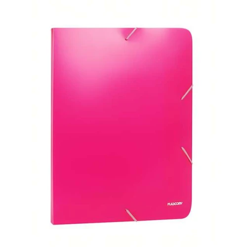 Pasta com Elastico Plástica A4 Rosa Neon - Plascony Pasta com Elastico Plástica A4 Rosa Neon - Plascony