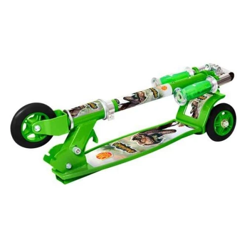 Patinete Dobrável New Top Dinossauros Verde - DM Radical
