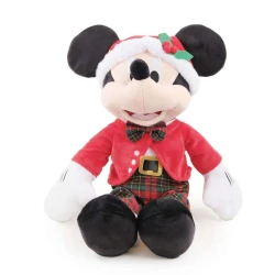 Pelúcia Decorativa Natalina  Mickey Mouse Xadrez 45 cm (Ref. 1085265)