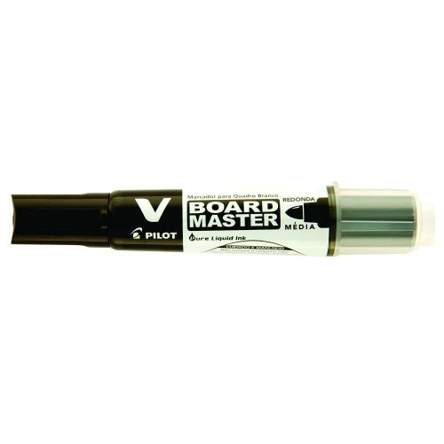 Pincel Marcador Quadro Branco Recarregável Preto Pilot