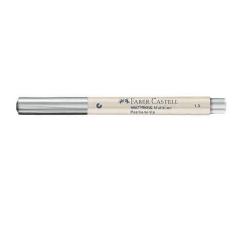 Pincel Permanente 1mm Prata Faber Castell Pincel Permanente 1mm Prata Faber Castell