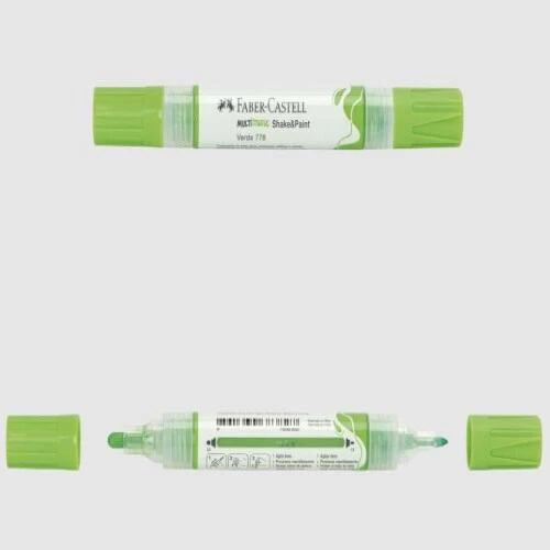 Pincel Permanente Criativo MultiMark Verde - Faber Castell Pincel Permanente Criativo MultiMark Verde - Faber Castell