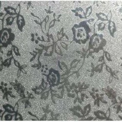 Plástico Adesivo Glitter Luxo Floral Prata 45cm x 5m - Julifix