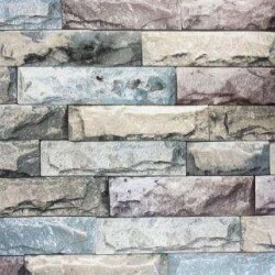 Plástico Adesivo Vintage Pedras 45cm x 5m - Julifix