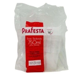 Pote Redondo Prafesta 750ML com 24 Unidades - Pt