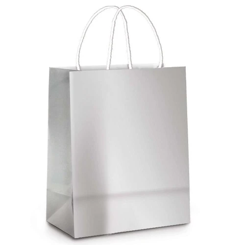 Sacola Papel Lisa Branca 32x26,5x13 - Cromus