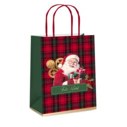 Sacola de Papel Decorada Natal Magia Infinita Tam. M 26x19,5x9,5 - Cromus