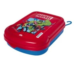 Sanduicheira Infantil Plástica Avengers 210ml - Plasútil