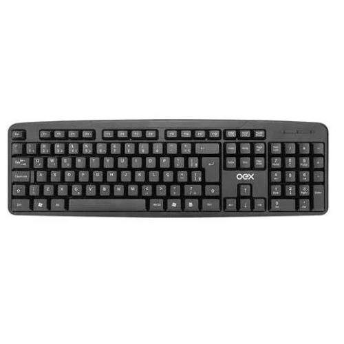 Teclado USB Basic Preto TC10 - OEX Teclado USB Basic Preto TC10 - OEX